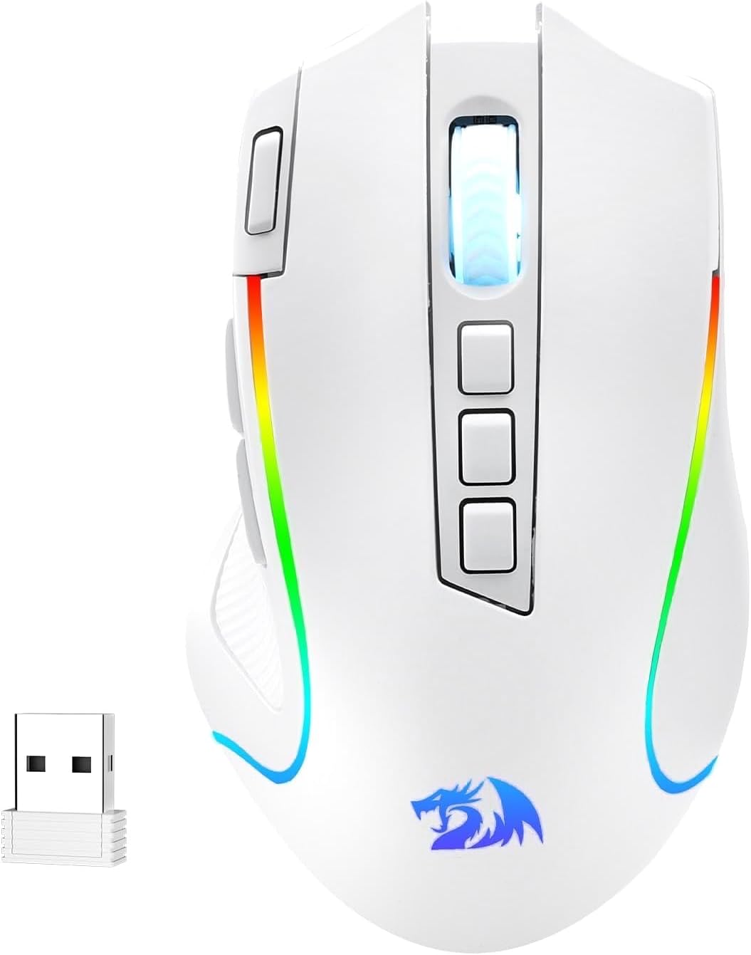 Redragon M612 PRO RGB - Mouse para videojuegos, 8000 DPI, con cable...