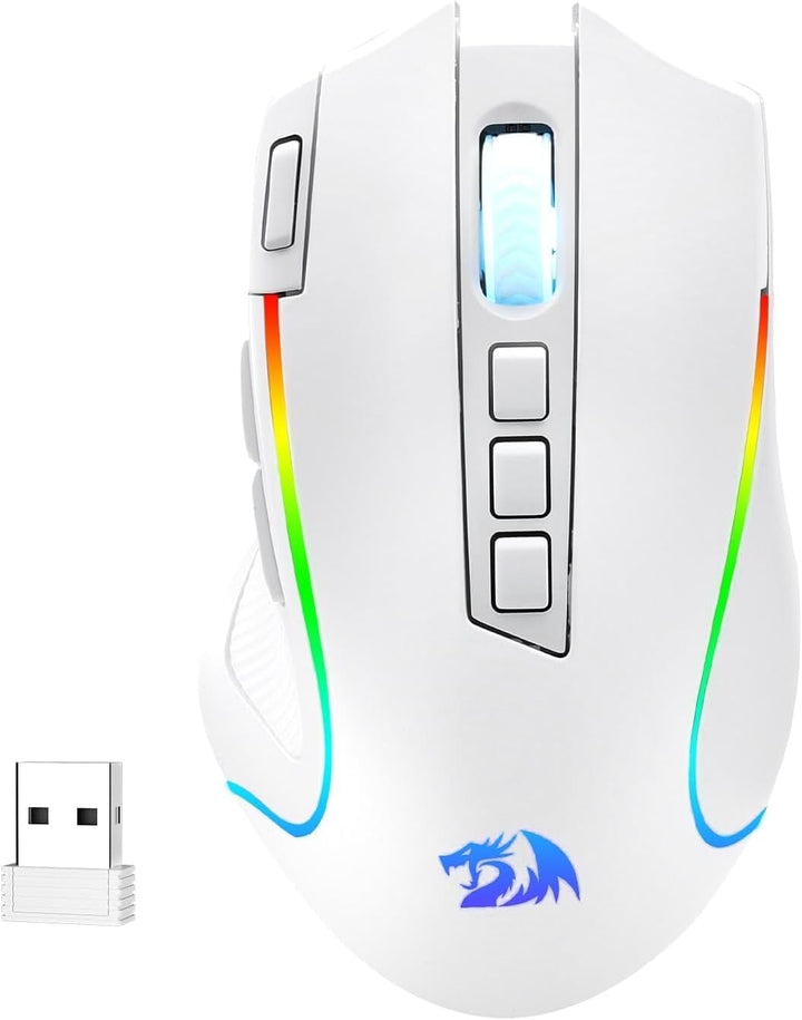 Redragon M612 PRO RGB - Mouse para videojuegos, 8000 DPI, con cable...