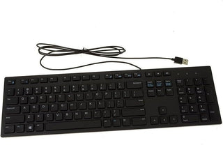 DELL - Teclado de escritorio con cable USB multimedia, en inglés, M...