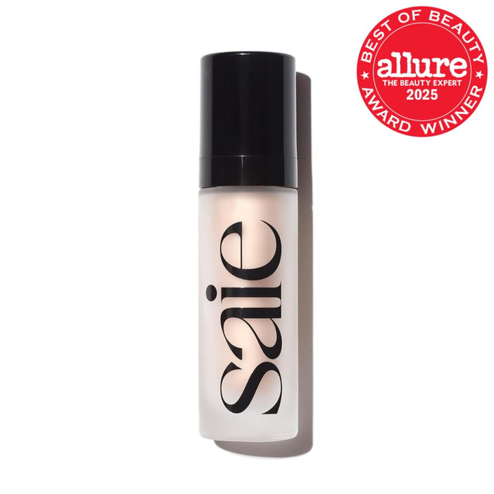 Saie Glowy Super Gel - Prebase de Maquillaje Hidratante y Suero Ilu...