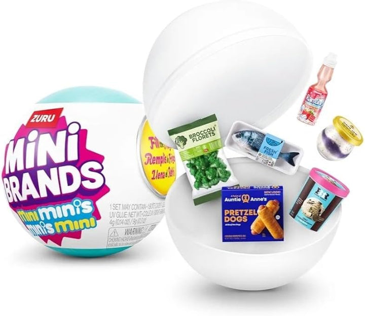 ZURU Mini Minis Refrigerador + 3 Cápsulas, Set para Llenar el Refri...