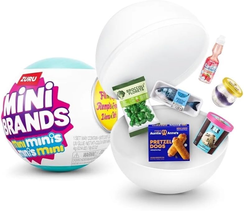 ZURU Mini Minis Refrigerador + 3 Cápsulas, Set para Llenar el Refri...