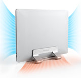 Psitek Soporte vertical de aluminio para laptop, soporte de acoplam...