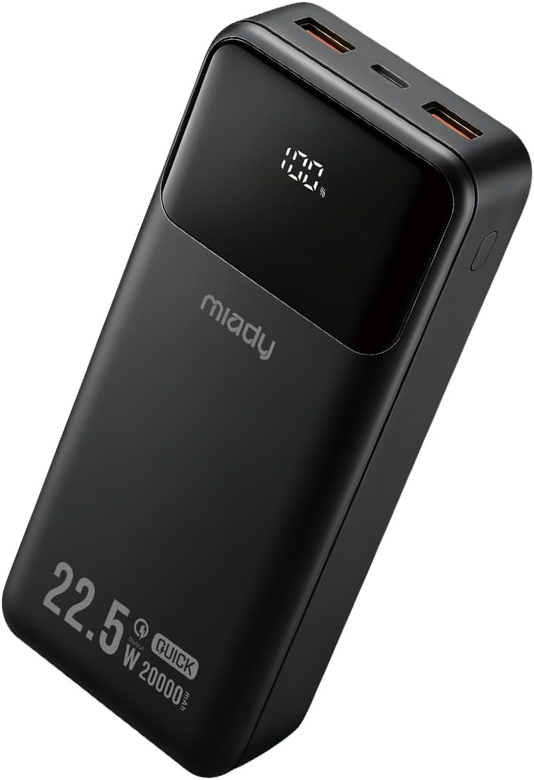 Miady Cargador portátil con certificación UL Banco de energía de 20...