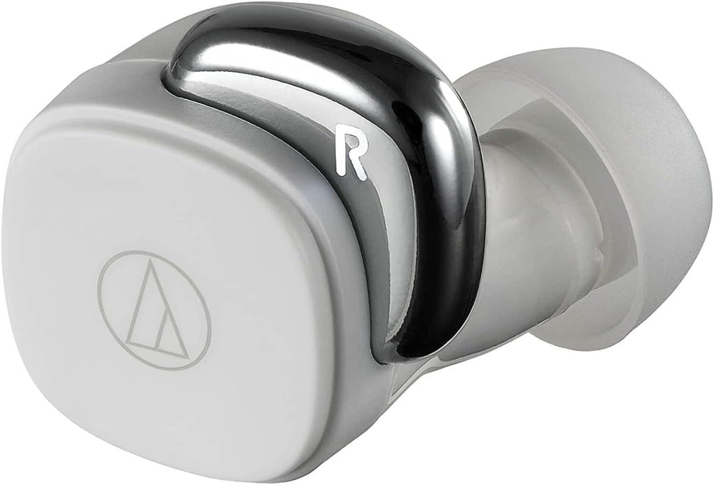 Audio-Technica ATH-SQ1TWWH Auriculares intrauditivos inalámbricos, color blanco