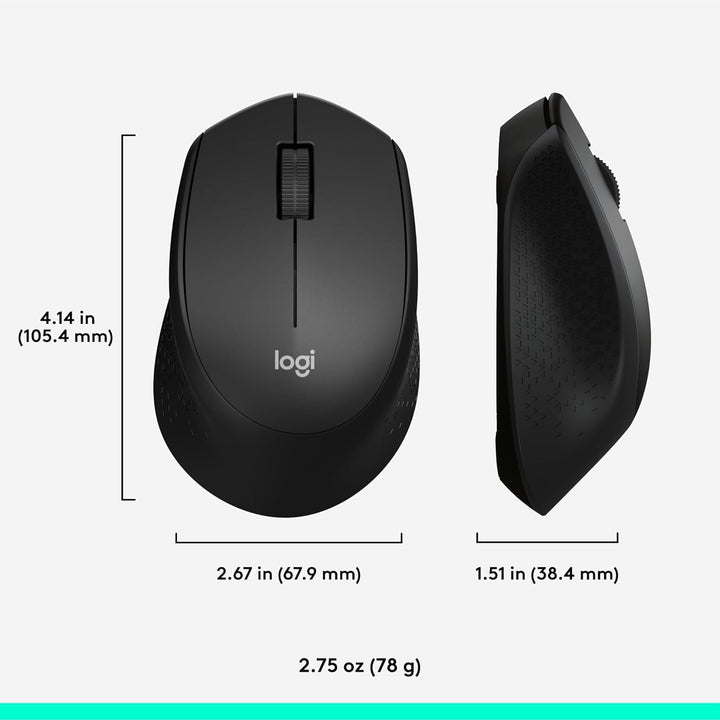 Logitech MK345 Combo de teclado y ratón inalámbrico | Reposamuñecas...