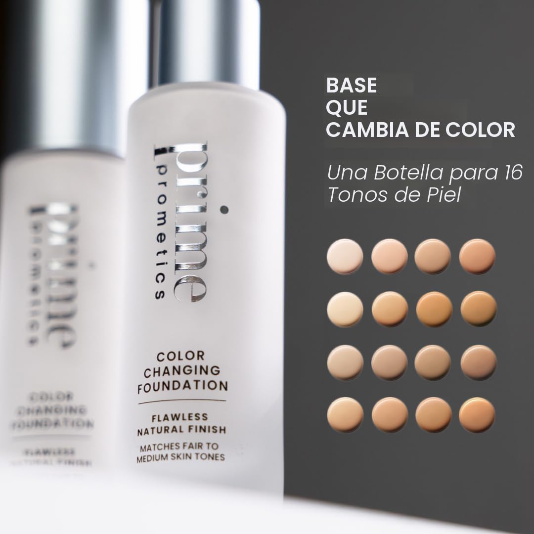 Prime Prometics Base de Maquillaje que Cambia de Color para Mujeres...