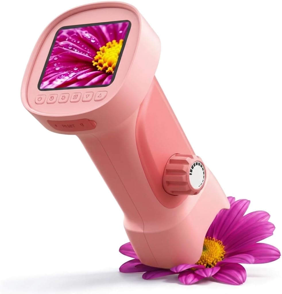 1000X Microscopio Digital Portátil para Niños: Explorador 4K Lupa Fotográfica