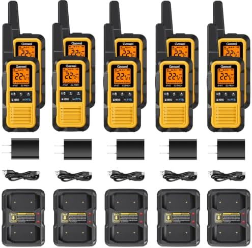 G2Pro+ walkie talkies de uso rudo IP67, radios bidireccionales