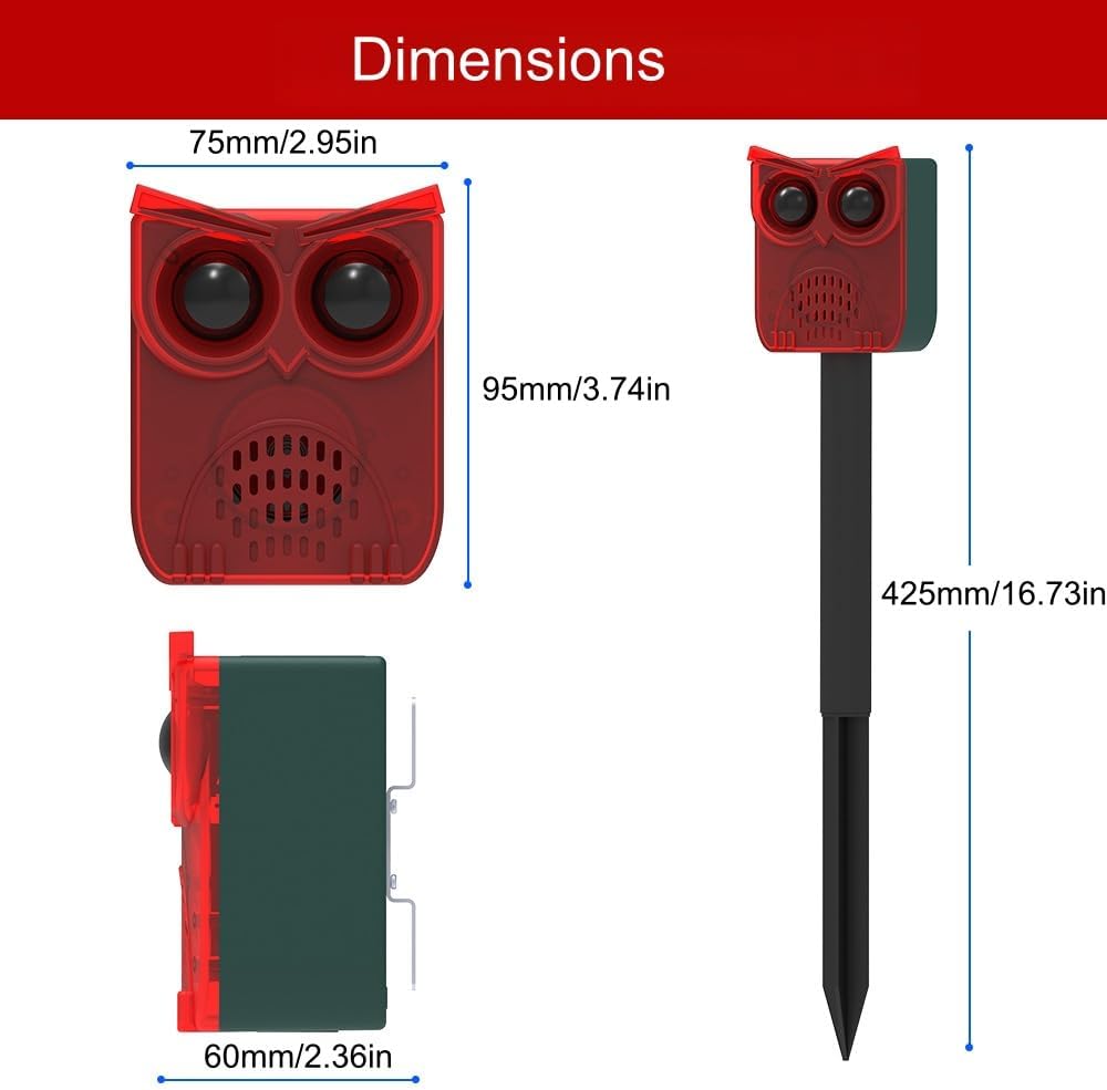 HULPPRE Alarma solar con sensor de movimiento para