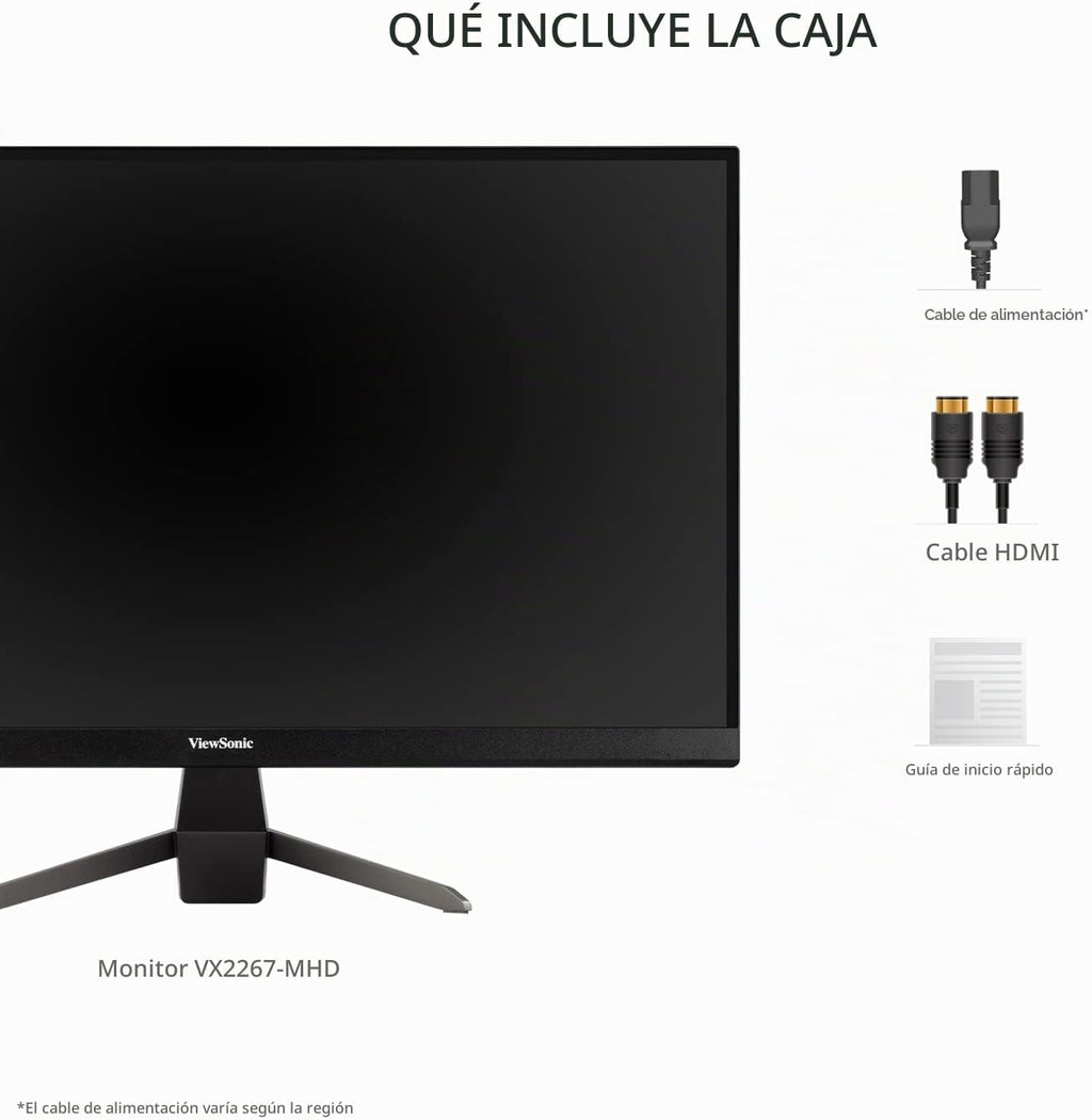 ViewSonic VX2267-MHD Monitor de 22 pulgadas 1080p, frecuencia de ac...