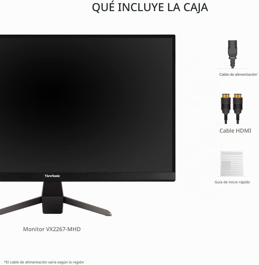 ViewSonic VX2267-MHD Monitor de 22 pulgadas 1080p, frecuencia de ac...