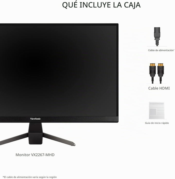 ViewSonic VX2267-MHD Monitor de 22 pulgadas 1080p, frecuencia de ac...