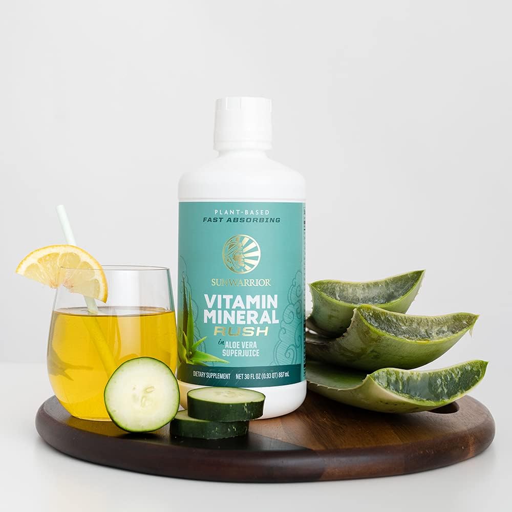 Sunwarrior Suplementos multivitamínicos líquidos y minerales vegano...