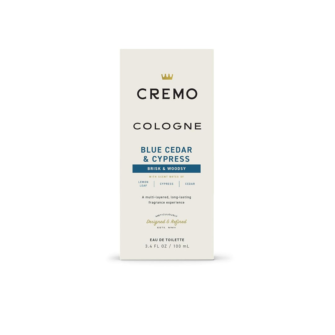 Cremo Cologne For Men - Spray de colonia para hombre de cedro azul...