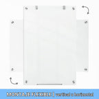 Pizarra de borrado en seco de vidrio magnético, 36 x 24 pulgadas