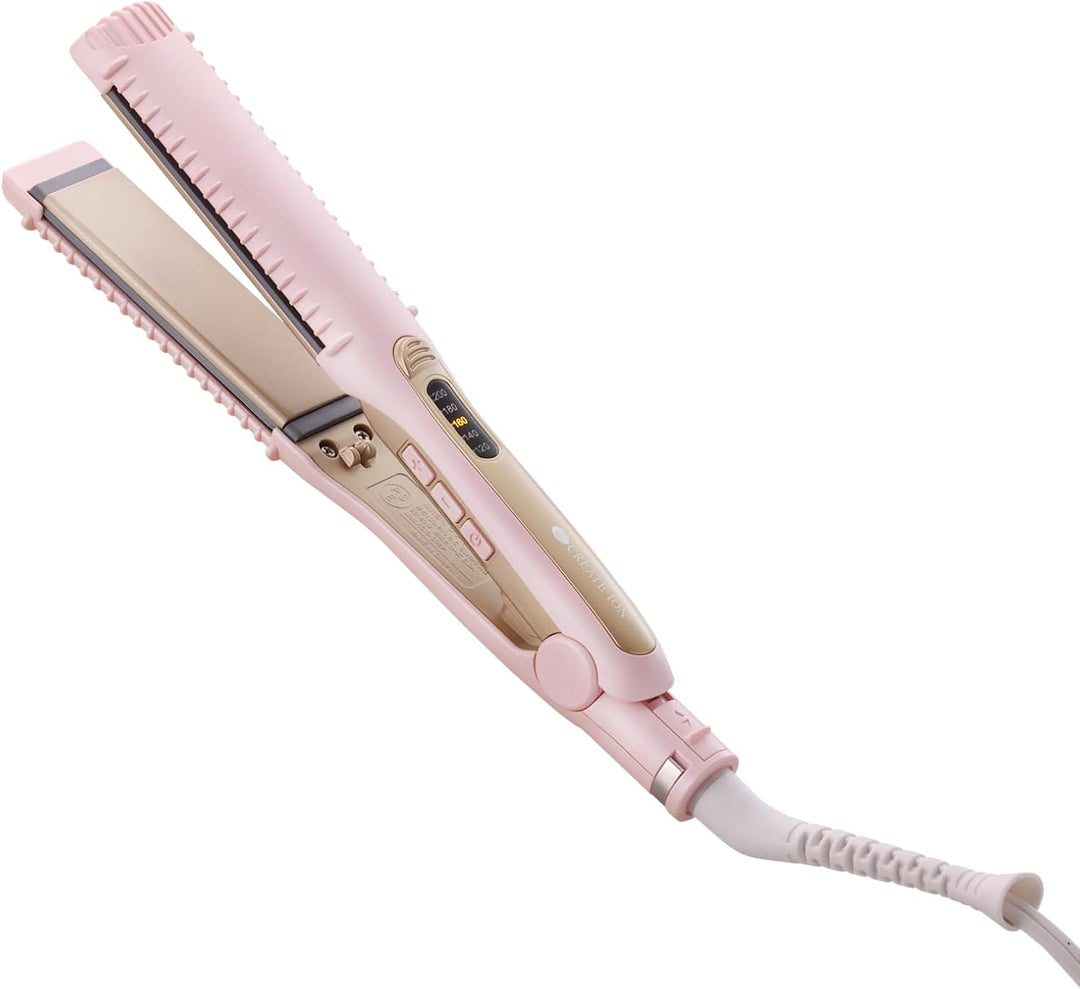 Creates ION - Plancha plana para cabello liso Klein, color rosa, li...