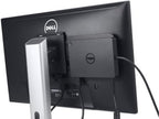 Replicador de puertos universal DELL, USB 3.0, de triple pantalla, UltraHD (D3100), Negro