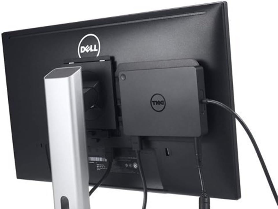 Replicador de puertos universal DELL, USB 3.0, de triple pantalla, UltraHD (D3100), Negro