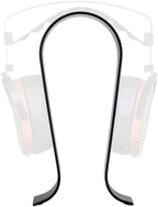 Monoprice Soporte para auriculares, negro, construcción de aluminio completo, sólido y estable, se adapta a la mayoría de los auriculares