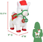 Cuddle Barn - Navidad Nico | Peluche Navideño Animado Caminante Musical Llama Reproduce 'Feliz Navidad', 10.5 pulgadas