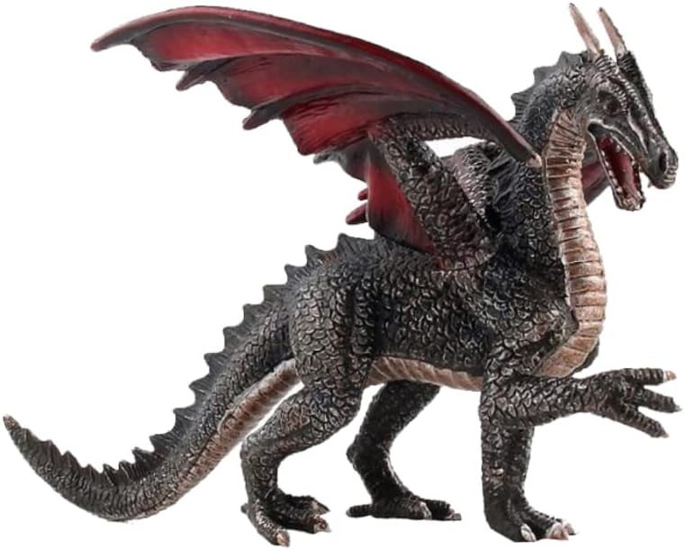 NIDONE Mini dinosaurio juguetes de plástico piedra dragón