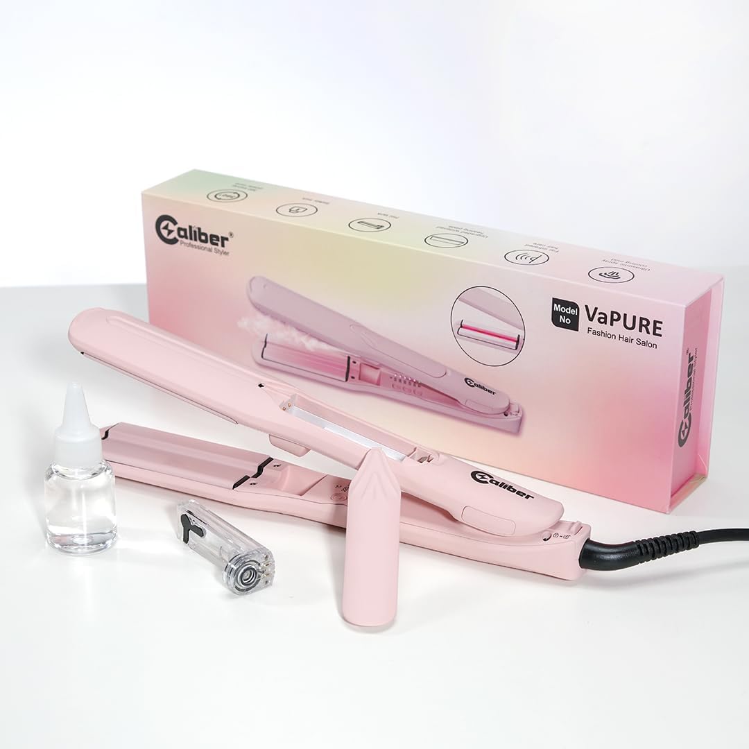 Caliber VaPURE - Plancha de pelo ultrasónica infrarroja, placas de...