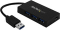 StarTech.com, HB30A3A1CFB, hub USB 3.0 de 4 puertos, alimentado, adaptador 5V/0.9A