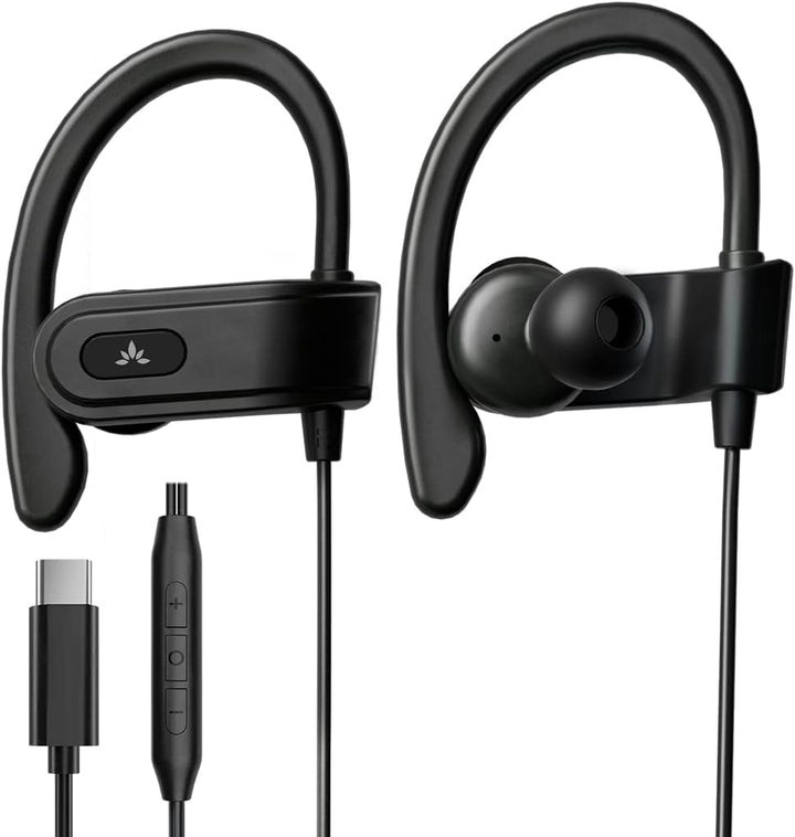 Avantree C171 - Auriculares con cable USB-C con micrófono y control...