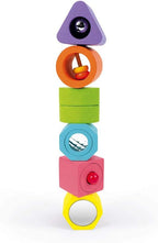 Janod I Wood - Rompecabezas de 6 bloques de formas y sonidos - Edades 12 meses + - J05332