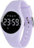 Relojes para niños y niñas, reloj deportivo digital con contador de pasos, podómetro, alarma de vibración, sin aplicación, impermeable, rastreador de fitness, reloj para niños, niñas, adolescentes