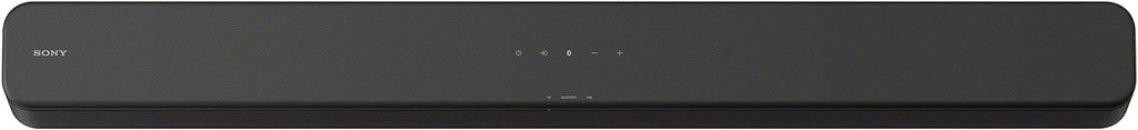 Barra de sonido Sony S100F de 2.0 canales con altavoz Bass Reflex, tweeter integrado y Bluetooth, (HTS100F), fácil instalación, compacta, para uso en oficina en casa con sonido claro, negro
