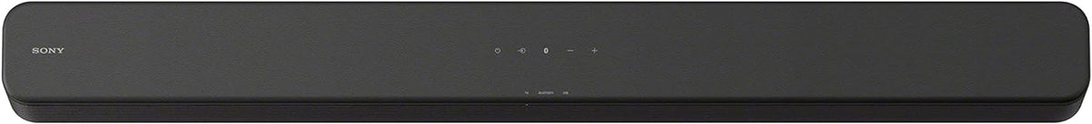 Barra de sonido Sony S100F de 2.0 canales con altavoz Bass Reflex, tweeter integrado y Bluetooth, (HTS100F), fácil instalación, compacta, para uso en oficina en casa con sonido claro, negro