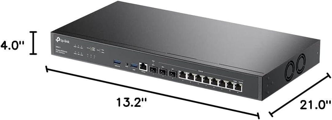 TP-Link ER8411 Enterprise Wired 10G VPN Router - Hasta 10 puertos W...