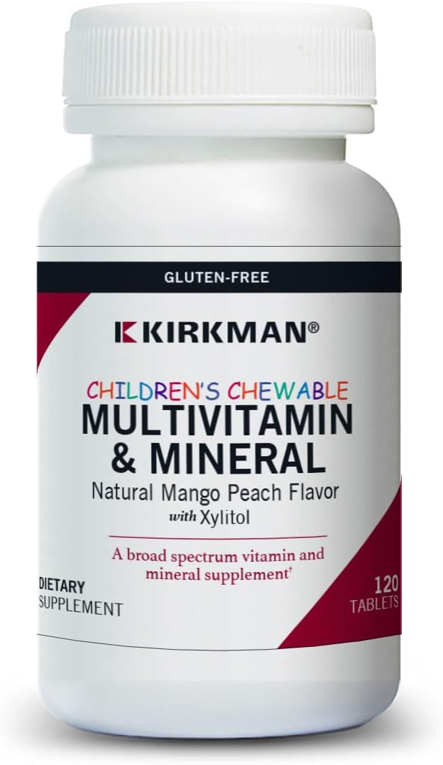 Kirkman - Multivitamínico y mineral masticable para niños - 120 tab...