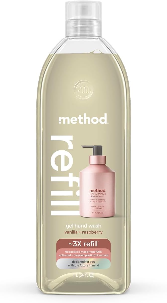 Method Repuesto de jabón de manos en gel, vainilla + frambuesa, 34...