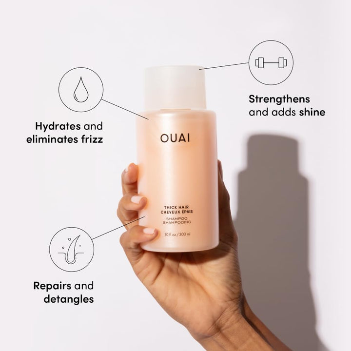 OUAI Juego de Champú y Acondicionador para Cabello Grueso, Tamaño d...