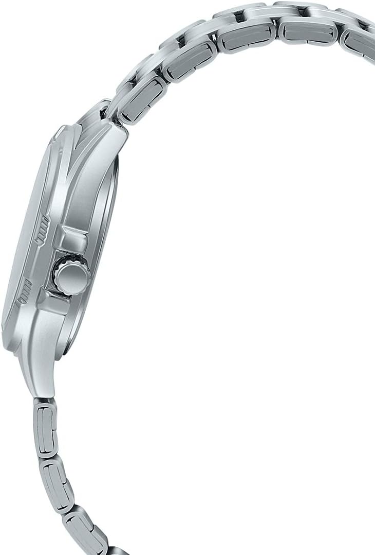 Casio #LTP1308D-4AV Reloj analógico de acero inoxidable con esfera rosa y fecha para mujer