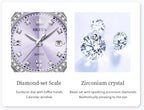 OLEVS Reloj para Mujer Plateado de Acero Inoxidable Elegante Analógico Lúmenes Visibles