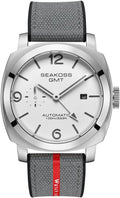 Relojes GMT para Hombre Automático Fecha 10ATM a Prueba de Agua Movimiento Seagull ST2557 Luz luminoso Acero Inoxidable Cristal de zafiro Relojes mecánicos de muñeca S8441