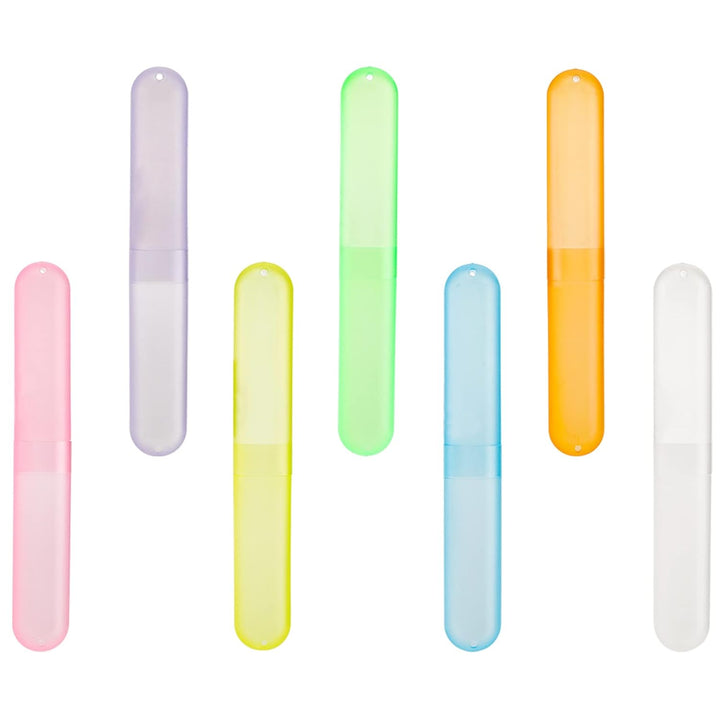 Hedume Estuche para cepillos de dientes de viaje de 35 piezas, 7 co...