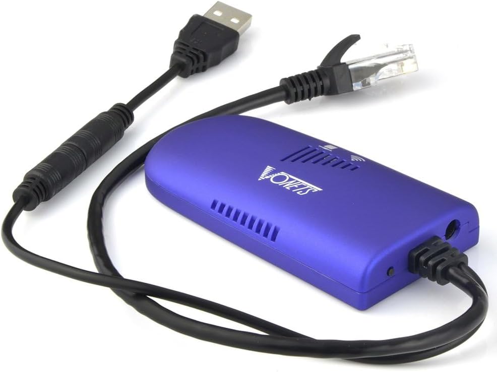 VONETS VAP11G-300 Puente WiFi 2.4GHz WiFi a Ethernet Convertidor/Repetidora WiFi/Punto a Punto con RJ45 Macho DC/USB Alimentado para PLC, Cámara IP, Impresora, Dispositivos Médicos, Dispositivos de