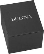 Bulova Cronógrafo clásico para hombre de acero inoxidable diamante