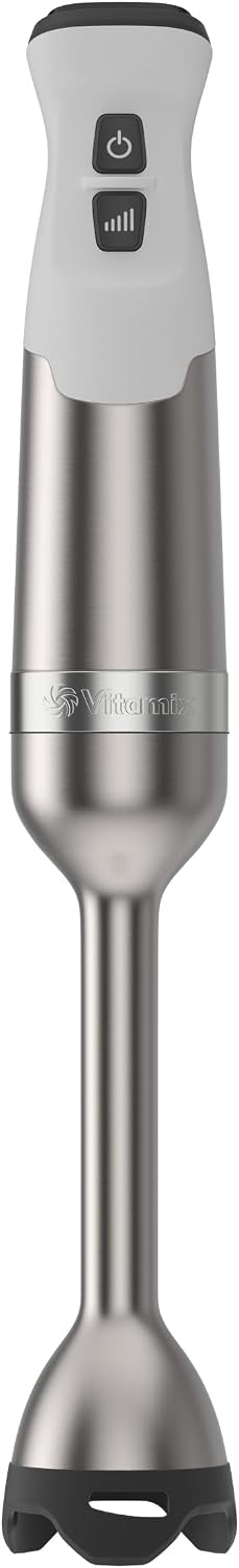 Vitamix Batidora de Inmersión de 5 Velocidades, Motor de 625 vatios, Acero inoxidable/blanco