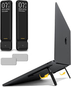 Aulumu G07 Soportes de Patas Desplegables para Laptop, Soporte de Refrigeración Súper Portátil para Laptop, Elevador Ergonómico para Laptop para Escritorio para MacBook, Todas las Laptops, Tabletas, 8