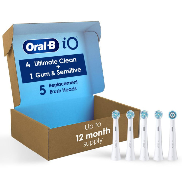 Oral-B iO Ultimate Clean Cabezales de cepillo de repuesto, 5 unidad...