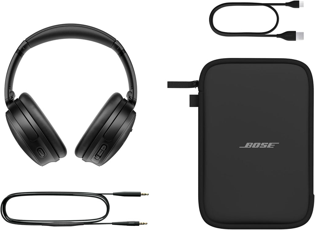 Bose QuietComfort - Auriculares inalámbricos con cancelación de ruido (negro) (renovado)