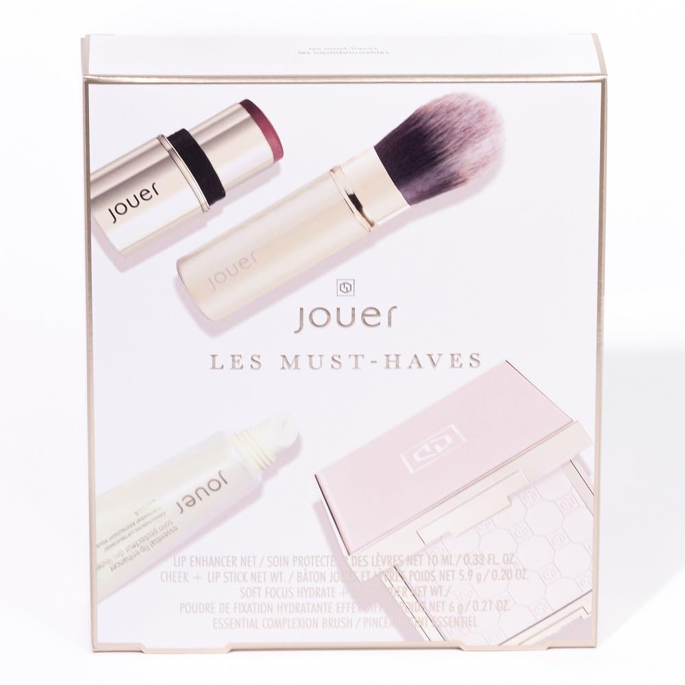 Jouer Les Must-Haves Starter Set | Polvo fijador translúcido, broch...