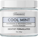 JUST INGREDIENTS Polvo de dientes remineralizante, sin flúor, 1 oz...