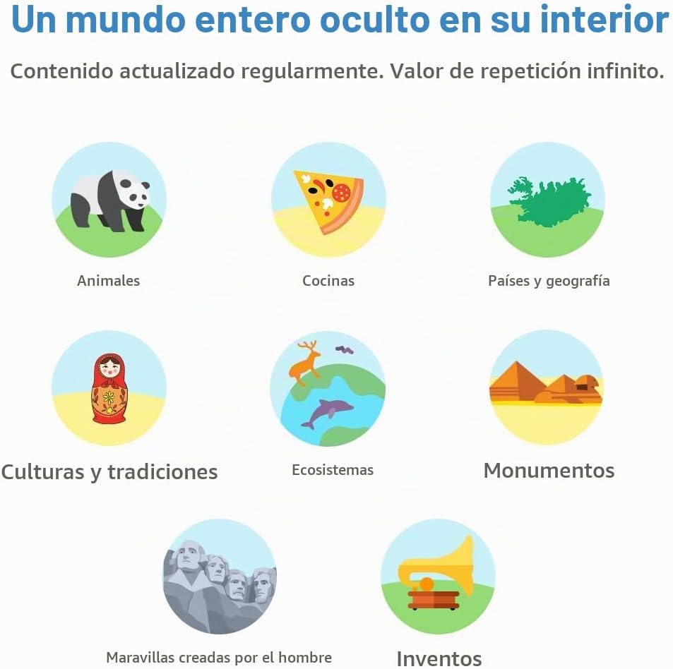 Orboot de Shifu: El globo terráqueo educativo de realidad aumentada | Juguete Stem para niños y niñas de 4 a 10 años | Ideal para regalo (sin fronteras ni nombres en el globo)